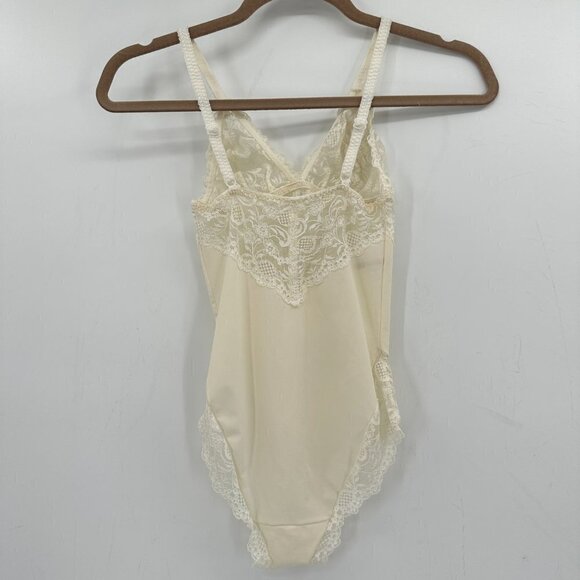 Dior Christian Dior Ivory Lace Adjustable Snap Gusset Lingerie XS Bodysuit - Picture 3 of 10